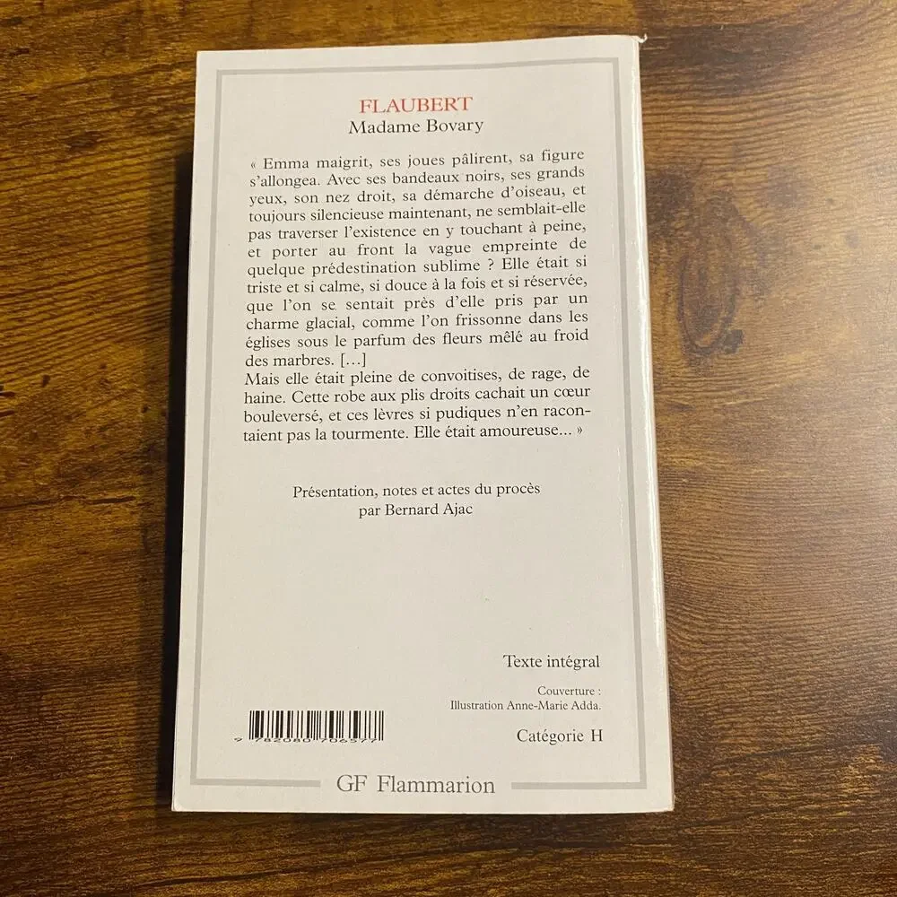 book madame bovary